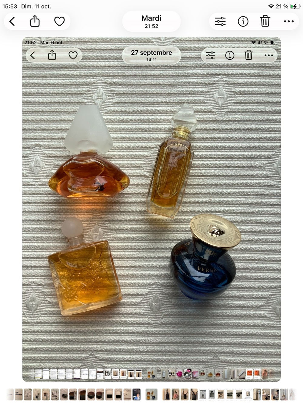 (4) Minis Perfume Bottles, Dali, Versace, Givenchy & JC Brosseau
